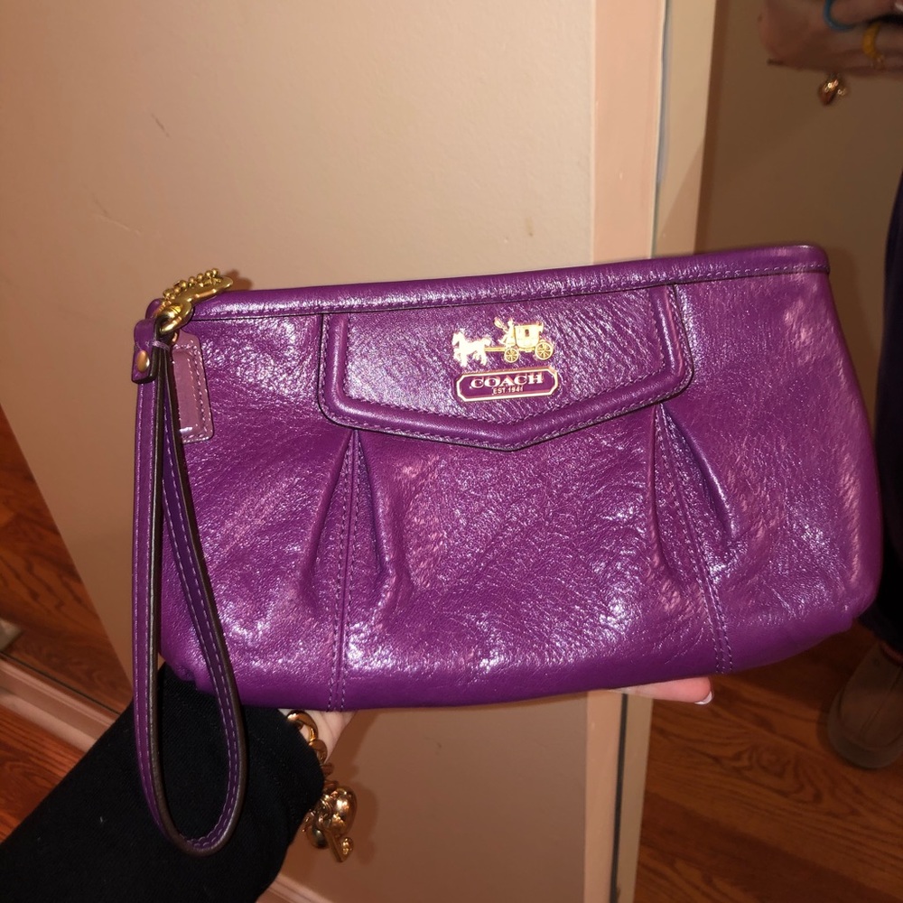 Purple Coach wristlet!